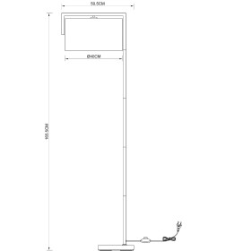 Светильник напольный Arte Lamp APEROL A5031PN-1PB