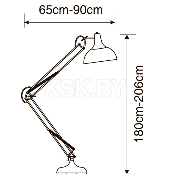 Светильник напольный Arte Lamp GOLIATH A2487PN-1BK (A2487PN-1BK) 