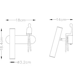 Светильник настенный Arte Lamp ALBERT A2173AP-1PB