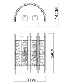 Светильник настенный Arte Lamp ALRUBA A1043AP-2BK