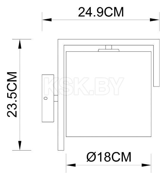 Светильник настенный Arte Lamp APEROL A5031AP-1SS (A5031AP-1SS) 