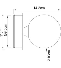 Светильник настенный Arte Lamp AQUA-BOLLA A5663AP-1AB