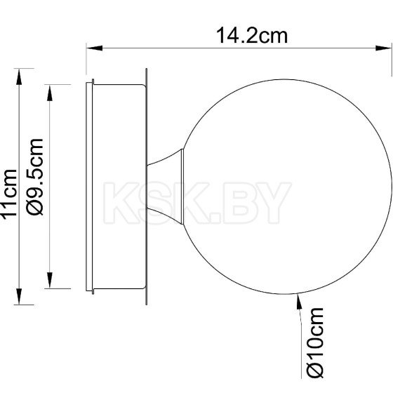 Светильник настенный Arte Lamp AQUA-BOLLA A5663AP-1AB (A5663AP-1AB) 