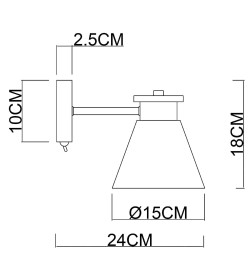 Светильник настенный Arte Lamp TYLER A1031AP-1WH