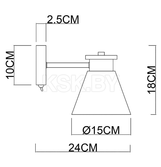 Светильник настенный Arte Lamp TYLER A1031AP-1WH (A1031AP-1WH) 