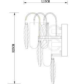 Светильник настенный Arte Lamp VIVIEN A2719AP-2GO