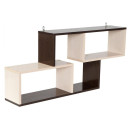 Полка настенная тип 4 (Венге цава/дуб молочный) ТриЯ (28392) 