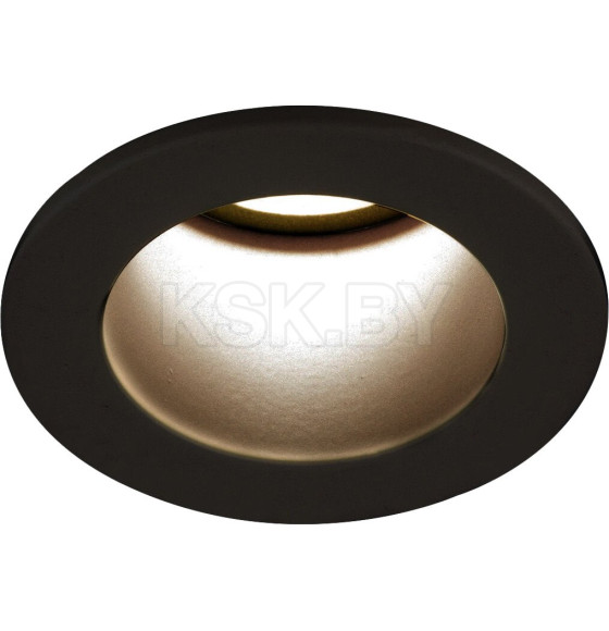 Светильник встраиваемый 7W 4200K BK черный 25023/LED (a056769) 