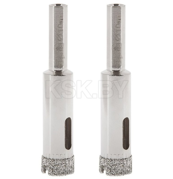 Коронка алмазная 10 мм по стеклу и керамике (2 шт.) GEPARD GP2076-10 (GP2076-10) 