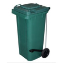Контейнер для мусора 120 л с педалью, зеленый, 580х480х940мм CTK 3005 (CTK 3005) 