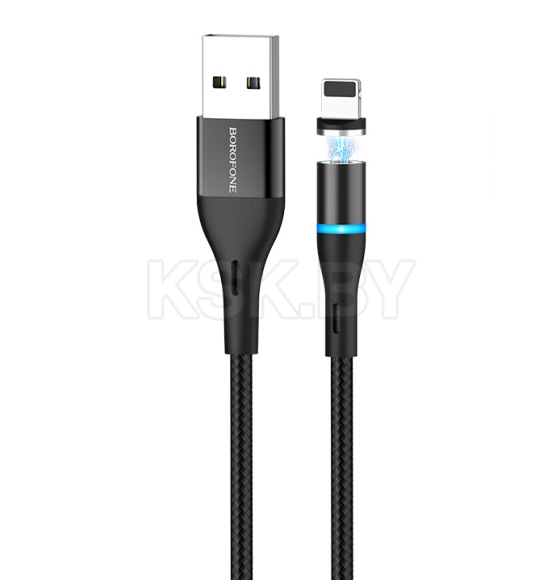 Кабель USB hoco Кабель BU16 для Lightning магнитный черный 1.2 м. 