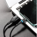 Кабель USB hoco Кабель BU16 для Lightning магнитный черный 1.2 м. 