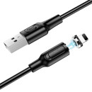 Кабель USB hoco Кабель BX41 для Lightning черный 1м.