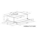 Вытяжка кухонная HOMSair FLAT 60 Glass черный (КА-00015711) 