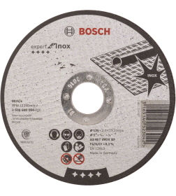 Диск отрезной по нержавеющей стали 125х2.0x22.23 мм Expert BOSCH 2608600094