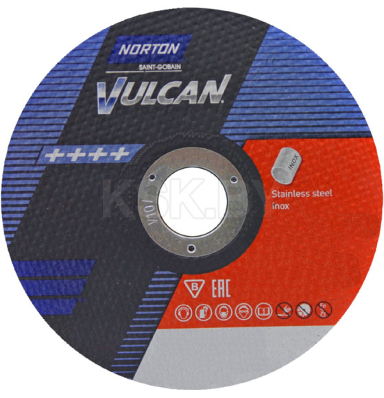 Круг отрезной по металлу 180х2.5x22.2 мм Vulcan NORTON 66252925445 (66252925445) 