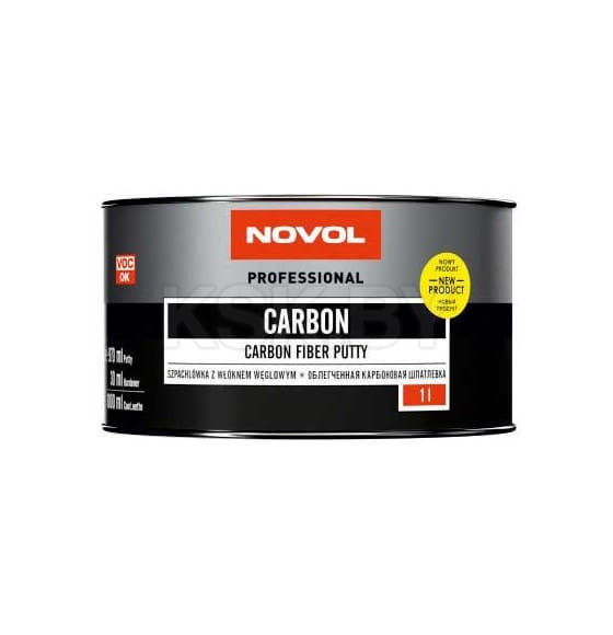Шпатлевка Carbon с углеволокном лёгкая NOVOL 1л. (1192) 