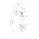 Душевая система  Milardo Rora RORSB4FM06 (RORSB4FM06) 