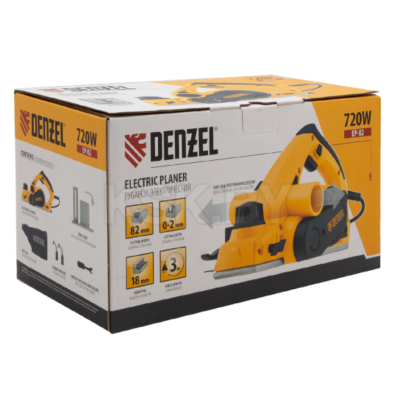 Рубанок Denzel EP-82 (27801) 