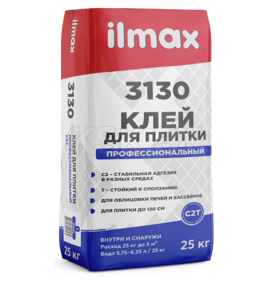 Клей для плитки эластичный ilmax 3130, 25 кг (3130            ) 