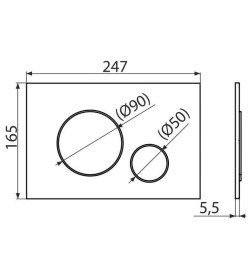 Кнопка для инсталляции Alca.M671 