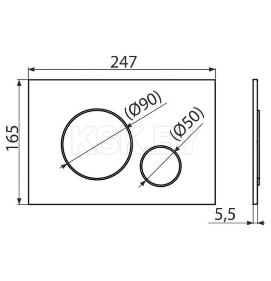 Кнопка для инсталляции Alca.M671  (M671) 