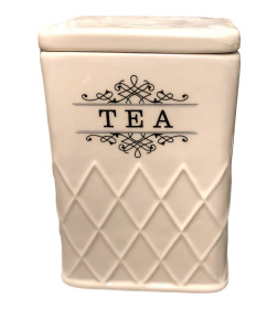 Банка для сыпучих продуктов керамическая "Tea" 1200 мл/10,8*15 см, HC21B25T