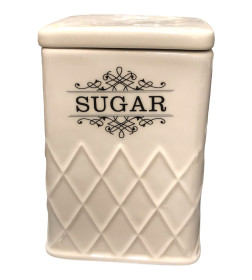 Банка для сыпучих продуктов керамическая "Sugar" 1200 мл/10,8*15 см, HC21B25S