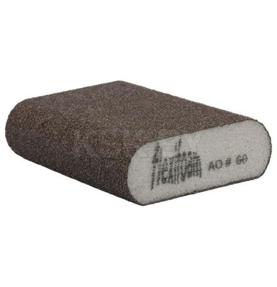 Губка абразивная 98х69х26 мм Р100 (закругленная) Round Block Flexifoam 63216 (63216) 