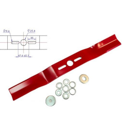 Нож для газонокосилки 40.6 см (изогнутый) RIparts UBB-16-406