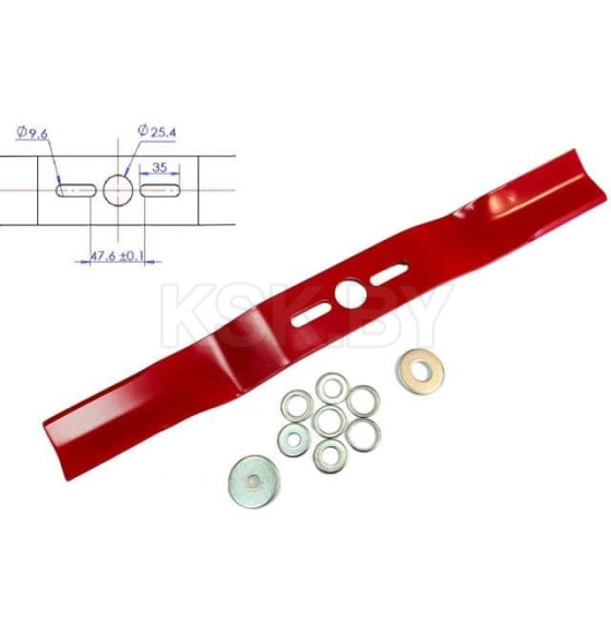 Нож для газонокосилки 50.8 см (изогнутый) RIparts UBB-20-508 (UBB-20-508) 