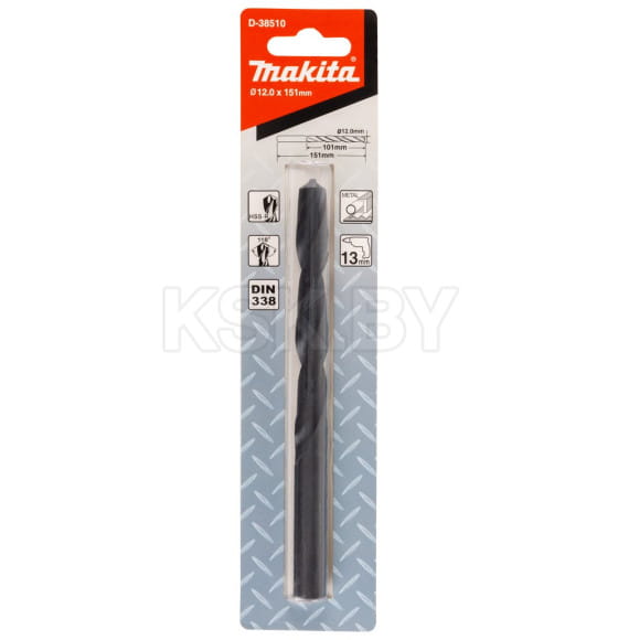 Сверло по металлу 12.0х101х151 мм HSS-R MAKITA D-38510 (D-38510) 