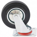 Колесо поворотное, диаметр 160 мм, крепление  платформенное// Сибртех, арт. 68717 (68717) 
