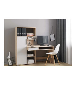 Стол письменный КВАДРО (Дуб Сонома/Белый)