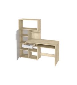 Стол письменный КВАДРО (Дуб Сонома/Белый)