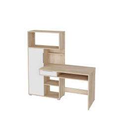 Стол письменный КВАДРО (Дуб Сонома/Белый)