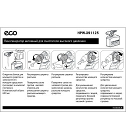 Пеногенератор активный для очистителя высокого давления ECO HPW-X91125