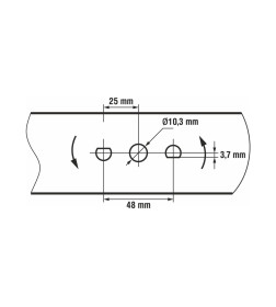 Нож для газонокосилки 40 см ECO LG-X2008