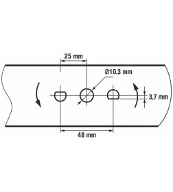 Нож для газонокосилки 46 см ECO LG-X2002