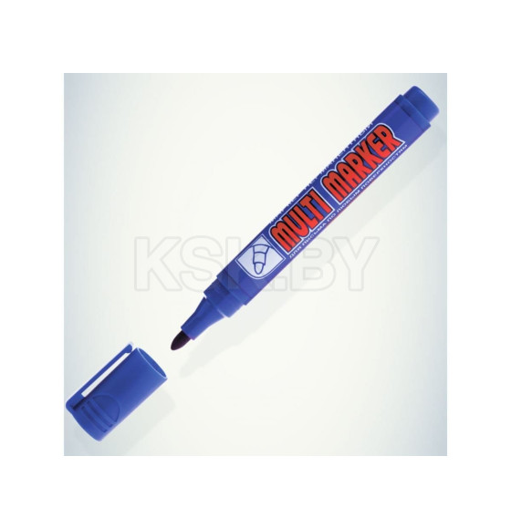 Маркер перманентный фетровый (синий) CROWN MULTI MARKER CPM-800blue (CPM-800blue) 