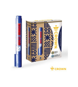 Маркер перманентный фетровый (синий) CROWN MULTI MARKER CPM-800blue