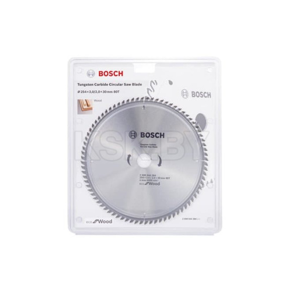 Диск пильный по дереву 254х80Tх30 мм ECO WOOD BOSCH 2608644384 (2608644384) 