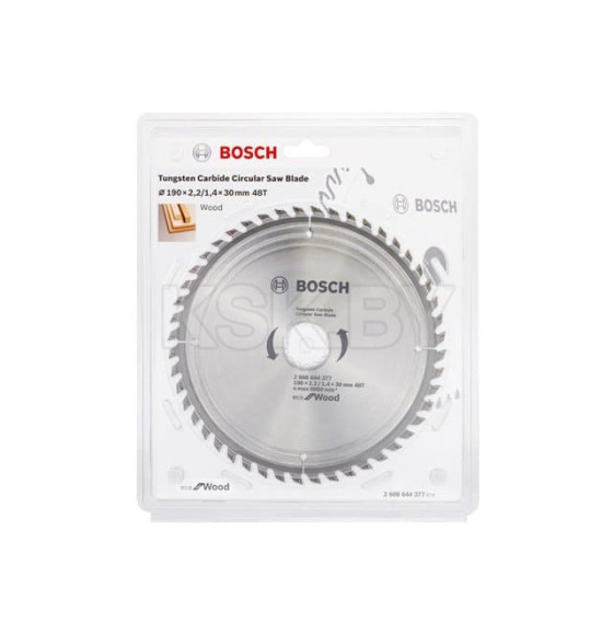 Диск пильный по дереву 190х48Tх30 мм ECO WOOD BOSCH 2608644377 (2608644377) 