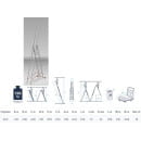 Лестница алюминиевая трехсекционная 299-787 см (3х12 ступеней) PRO STARTUL ST9942-12 (ST9942-12) 