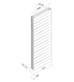 Радиатор Royal Thermo PianoForte Tower new/Bianco Traffico - 18 секц.