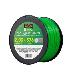 Леска для триммера 2.0 мм х 378 м сечение шестигранник STARTUL GARDEN ST6052-20