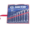 Набор комбинированных ключей, 1/4"-15/16", 11 предметов KING TONY (1211SR) 