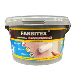 Грунт акриловый бетоноконтакт Farbitex, 3  кг