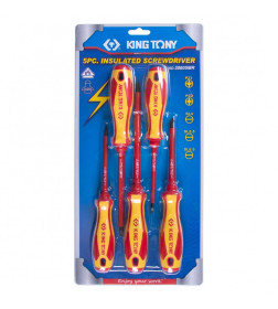 Набор отверток, диэлектрические, 5 предметов KING TONY