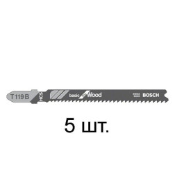 Полотно для лобзика по дереву T119B (5 шт.) BOSCH 2608630037